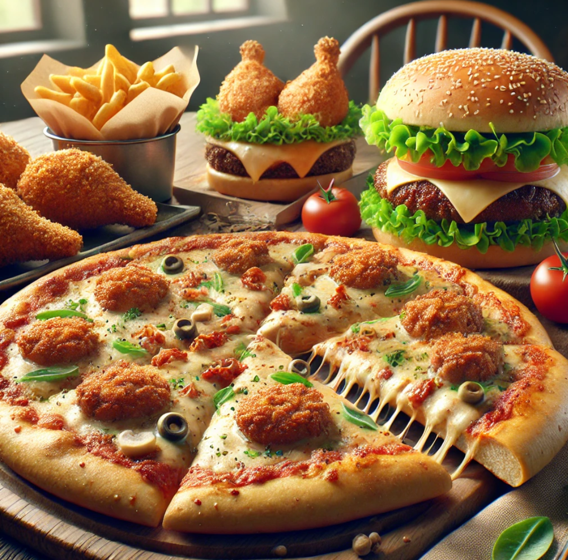 고지방 음식사진