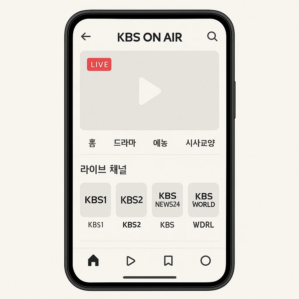 KBS 온에어 실시간 시청법 총정리: 로그인 없이 무료 시청
