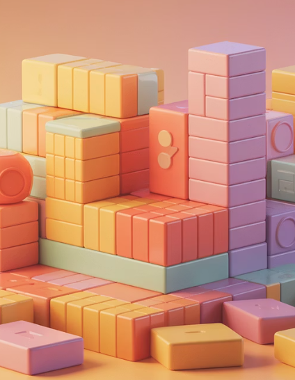 엔트리코딩 이해를 돕기위한 쌓인 블록 이미지