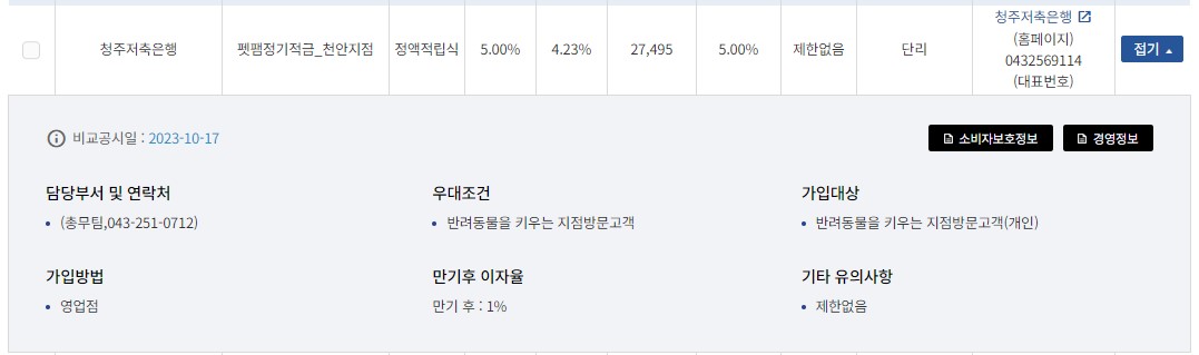 금융상품한눈에