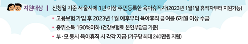 서울형 육아휴직 장려금