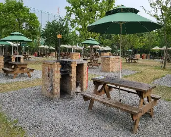 난지캠핑장 바비큐 존