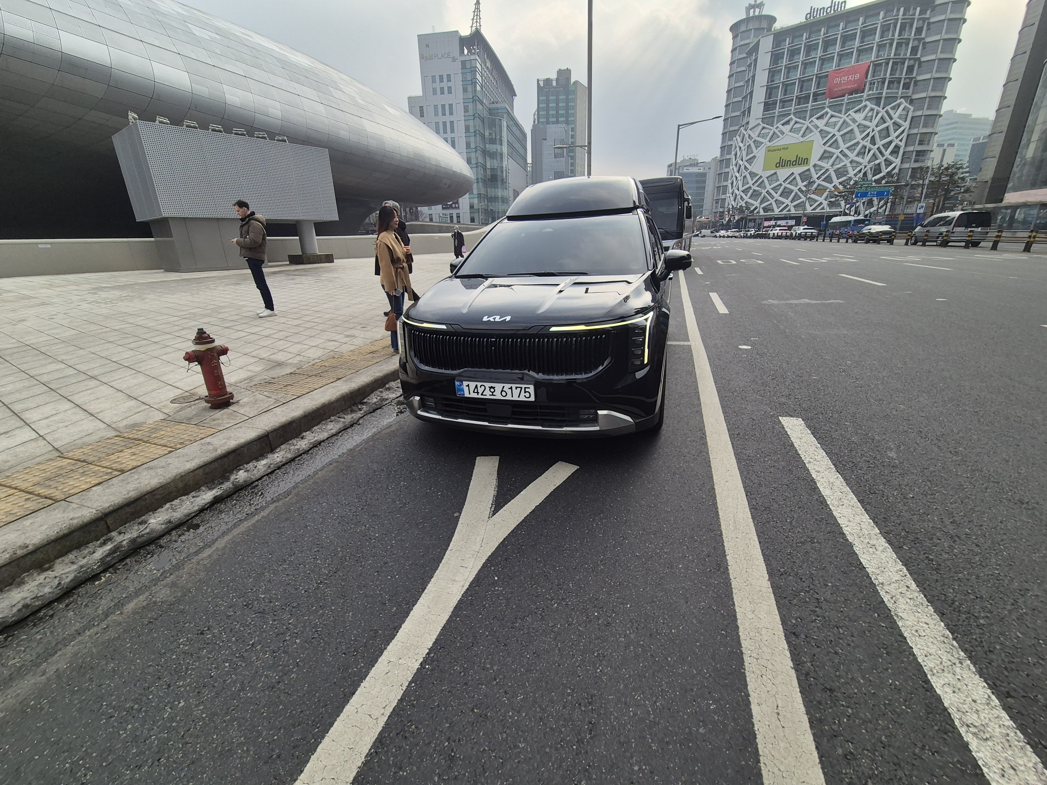 Airport transfer vehicle at Incheon International Airport