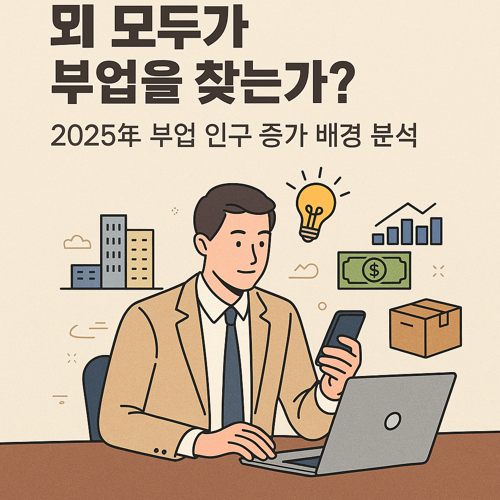 왜 모두가 부업을 찾는가? 2025년 부업 인구 증가 배경 분석