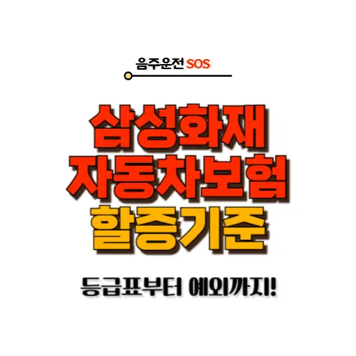 삼성화재 자동차보험 할증 기준