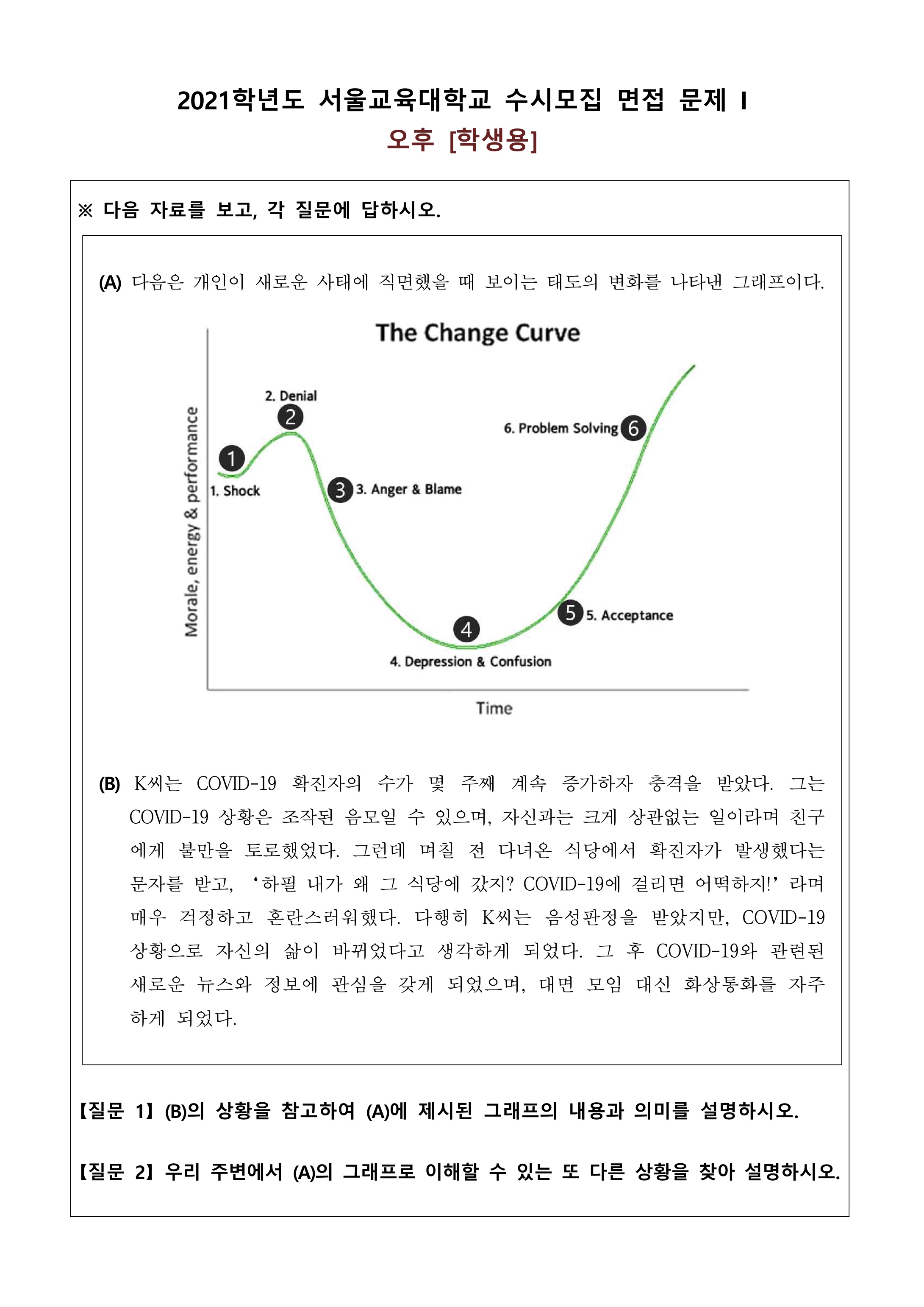 2021학년도-서울교대-수시모집-면접-기출문제-교직교양-오후