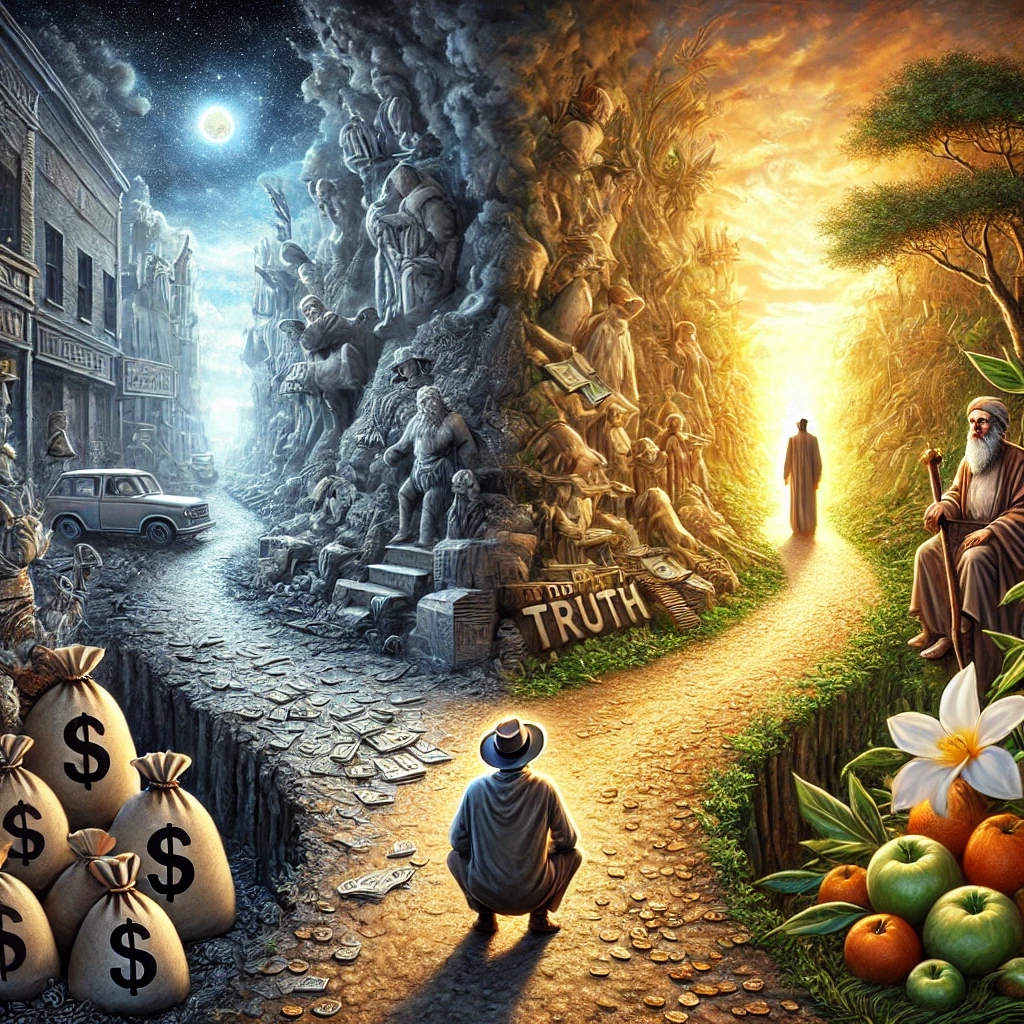 경건과 탐욕, 자족의 경건, 진리의 수호