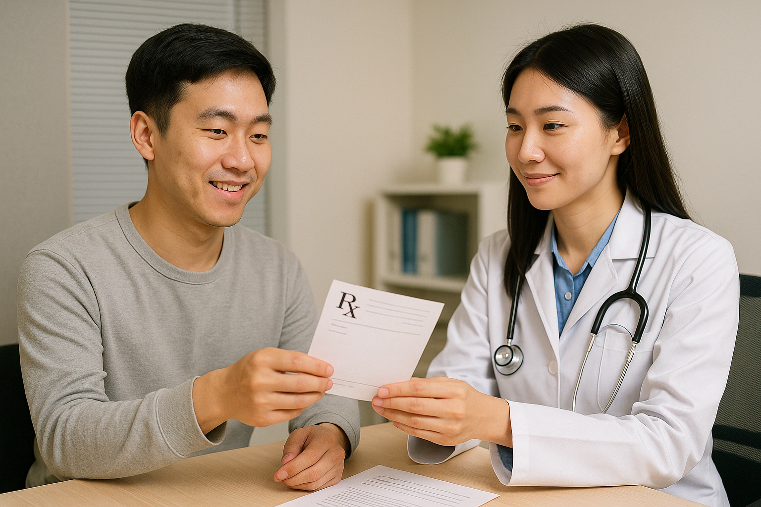 의사가 대리처방을 내리는 모습