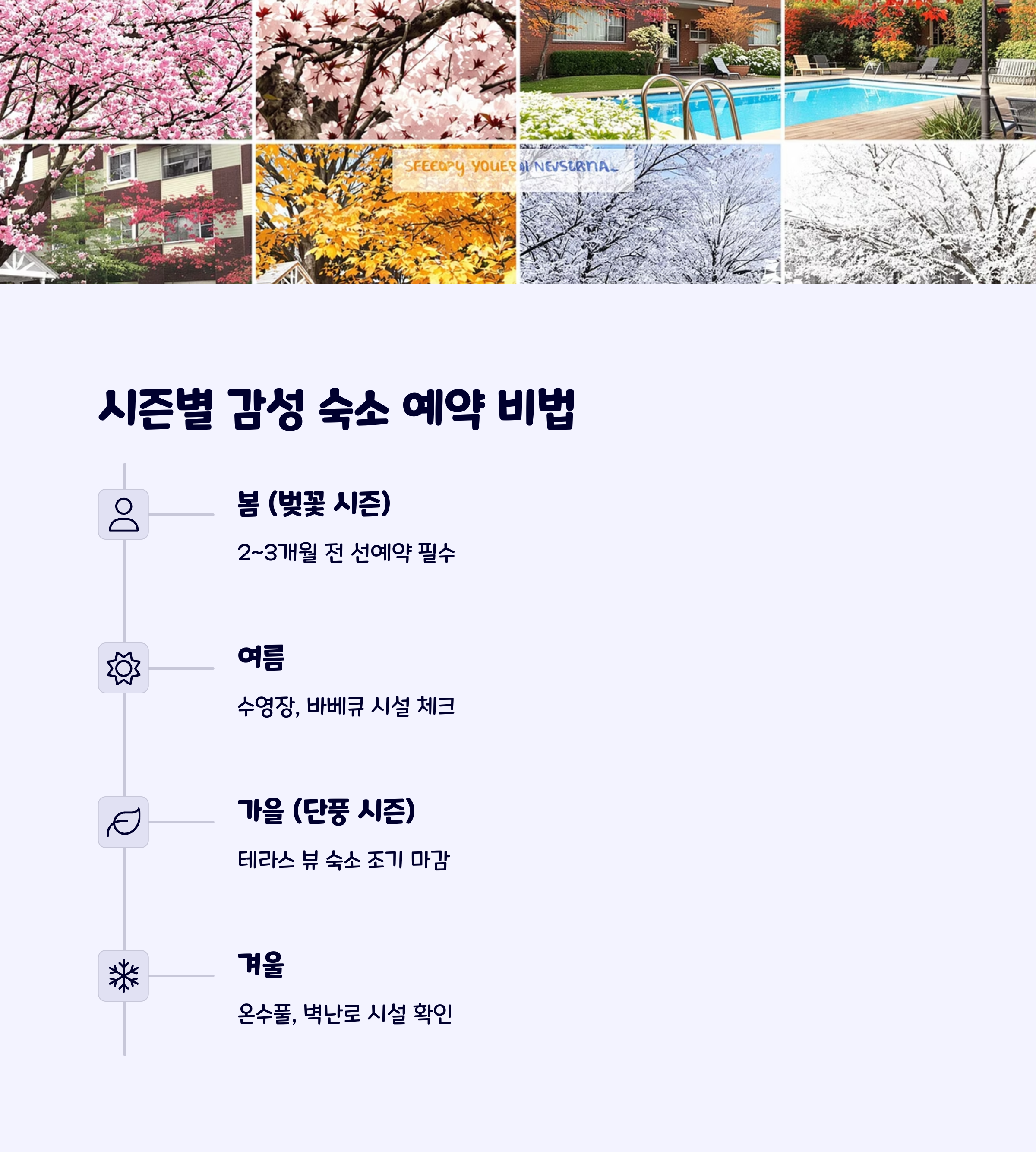 시즌별숙소예약팁