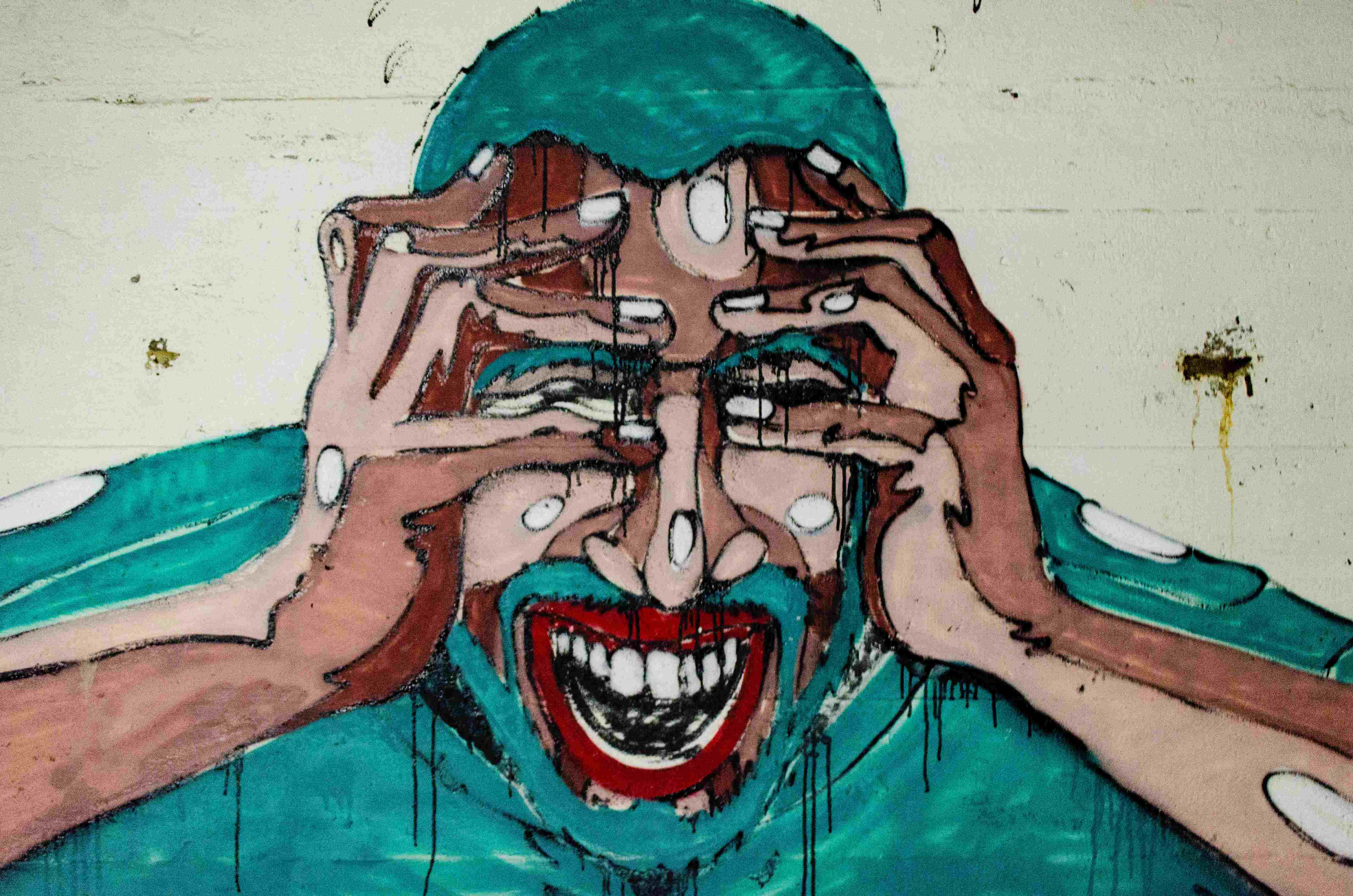 스트레스를 형상화한 그림