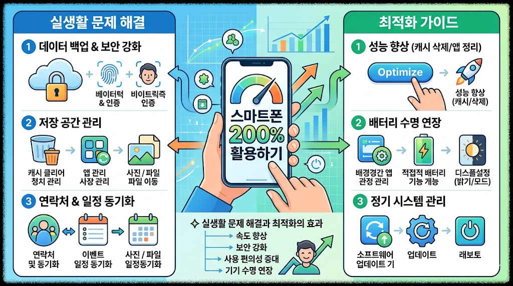 스마트폰 200% 활용하기 실생활 문제 해결과 최적화 가이드