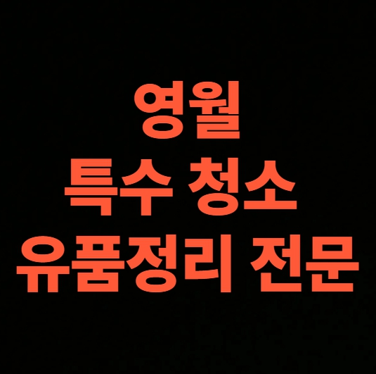 영월 고독사청소 업체