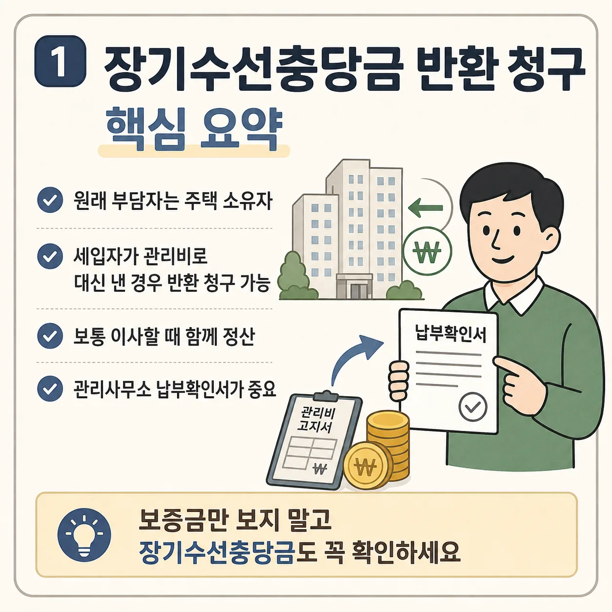 장기수선충당금 반환 청구