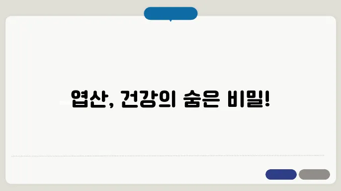 엽산으로 예방 가능한 건강 문제