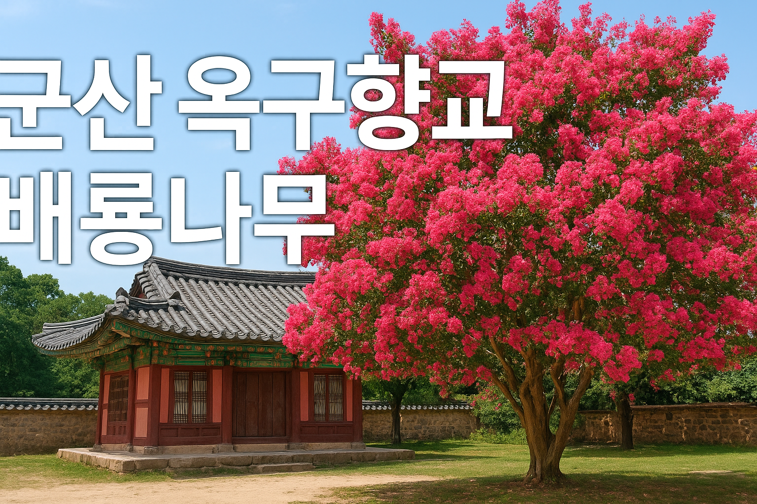 군산 옥구향교 배롱나무 당일치
