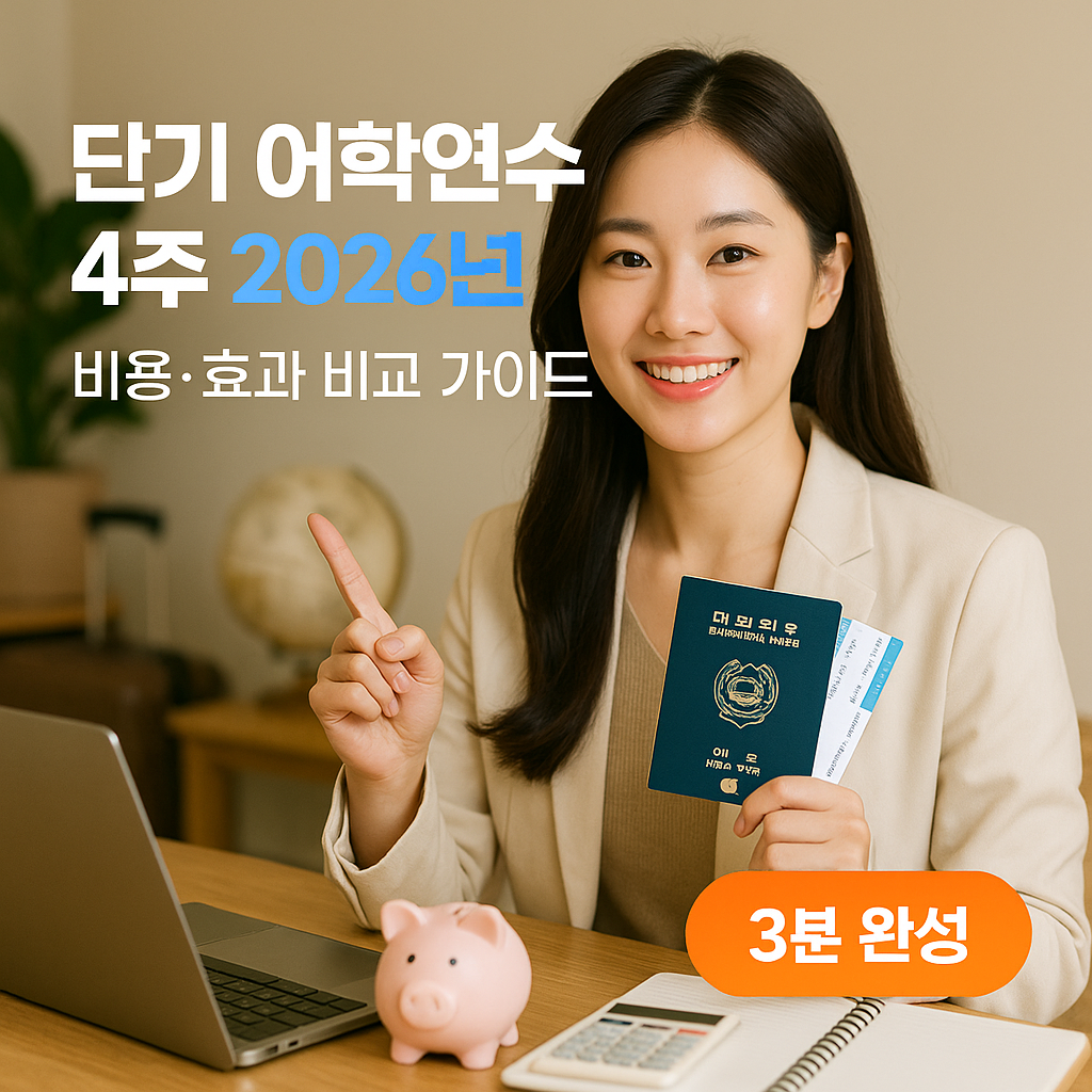 단기 어학연수 4주 2026년 | 비용·효과 비교 가이드