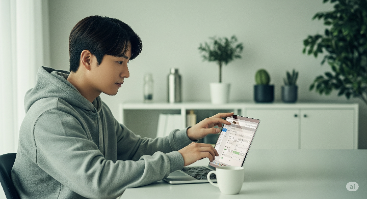 다양한 플러그인을 활용하여 블로그를 관리하는 모습.