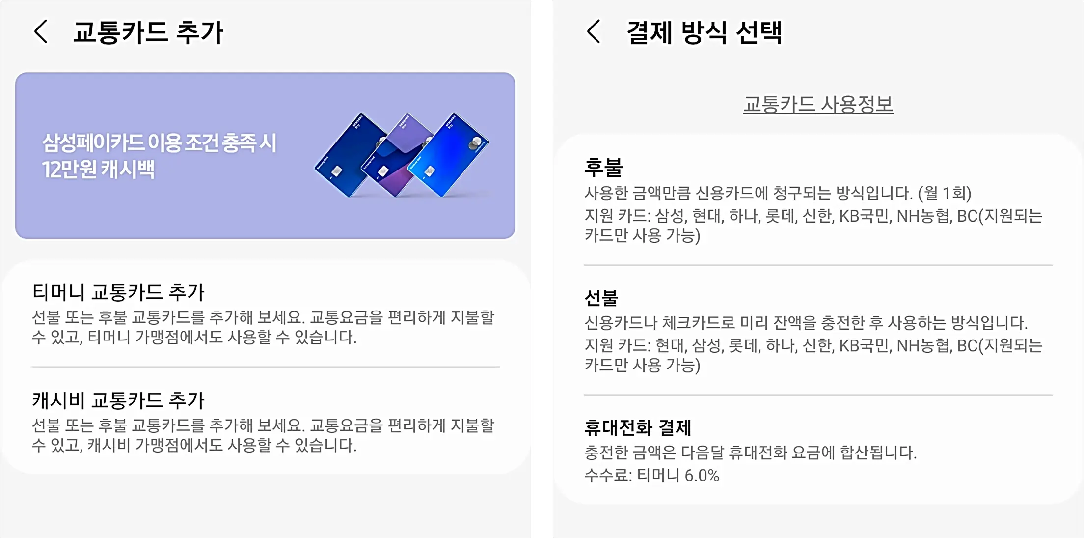 삼성페이-교통카드