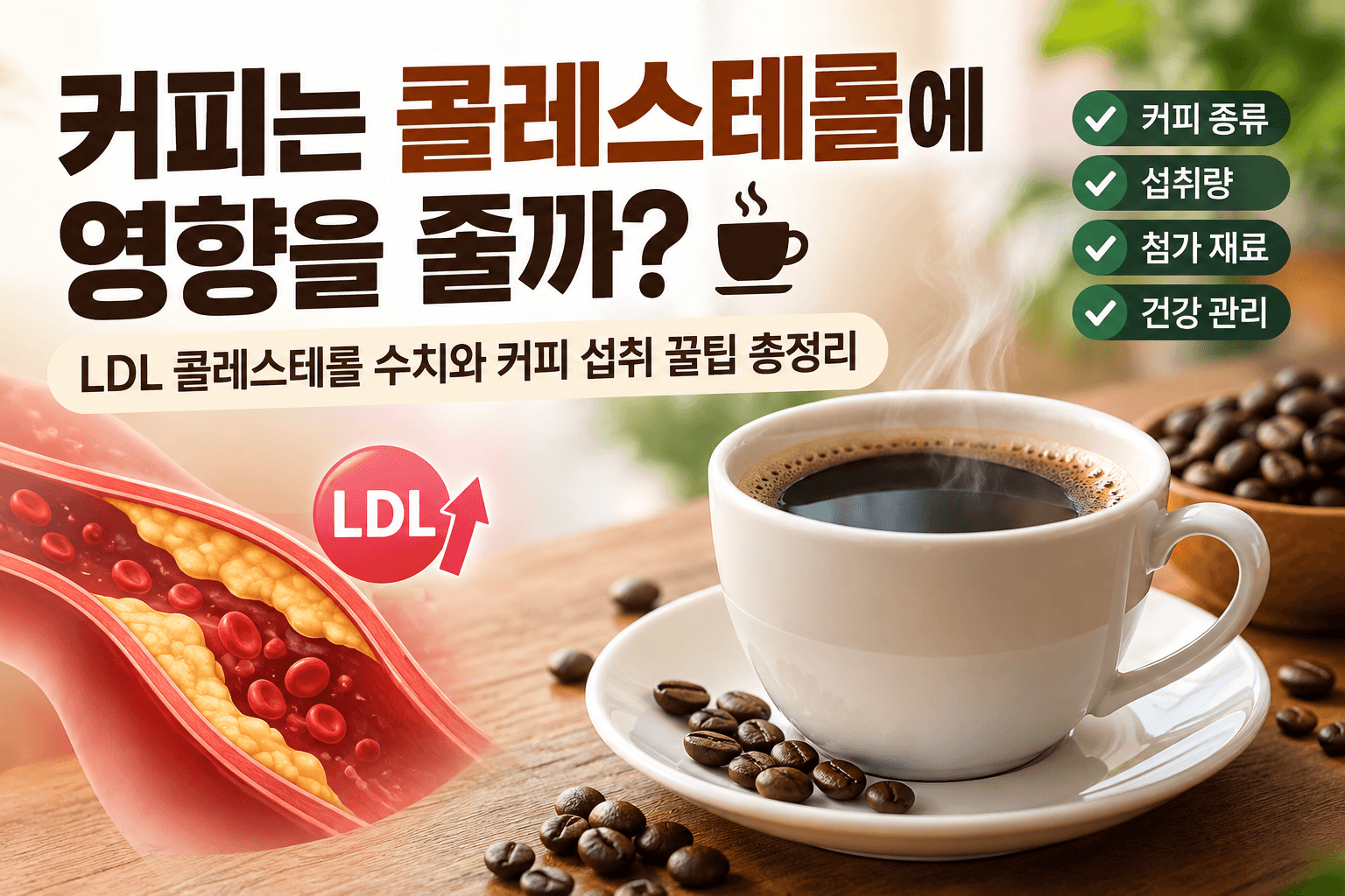 커피는 콜레스테롤에 영향을 줄까?
