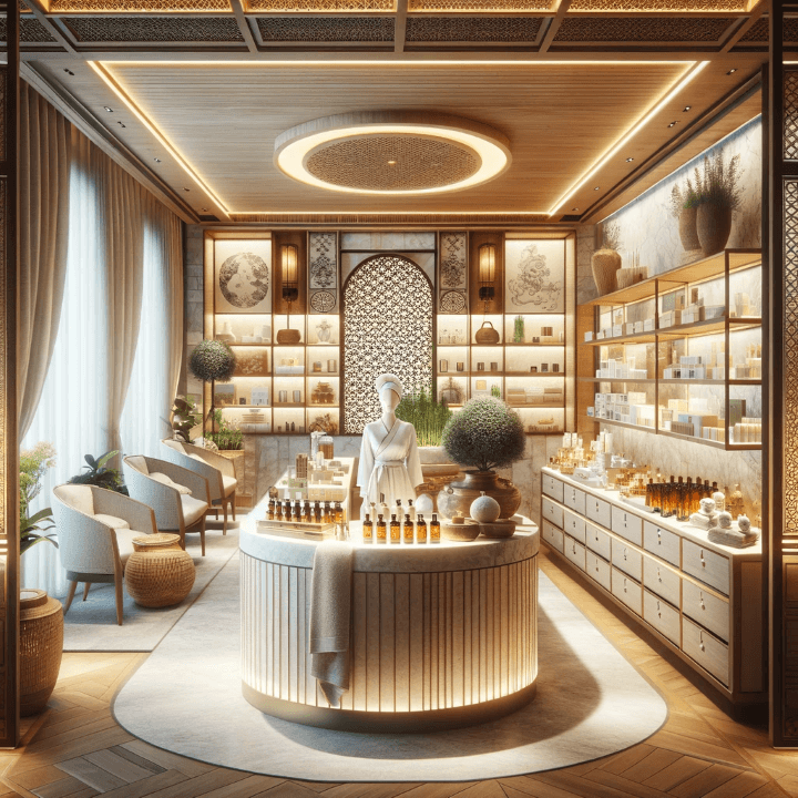 호치민 다리미 스파 핫하다 못해 너무 시원하다! - 3. 다미리 스파의 분위기와 시설 - 3.4 추가 편의시설 - ② 소매 부티크 소매 부티크