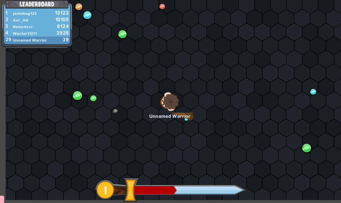 검키우기 메인화면