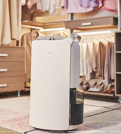 LG 훼신 오브제 컬렉션 제습기 디자인