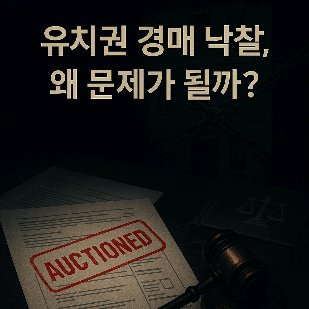 유치권 경매, 법률 지식 없이 덤비면 낙찰도 함정이다-부동산 투자