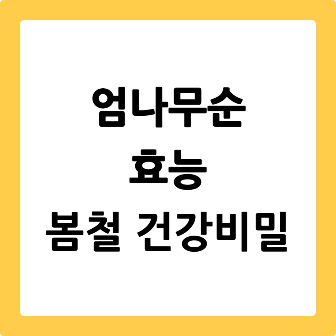 엄나무순 효능