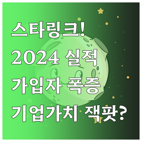 스타링크 2024년 실적 전망과 가입..