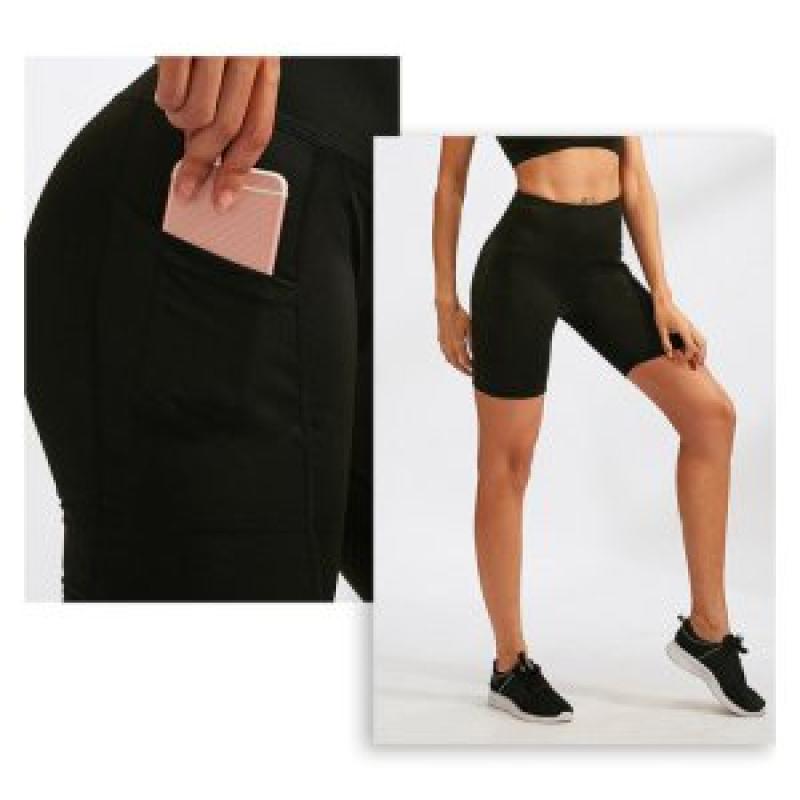 반바지레깅스 사이클 스포츠 4부 주머니 레깅스