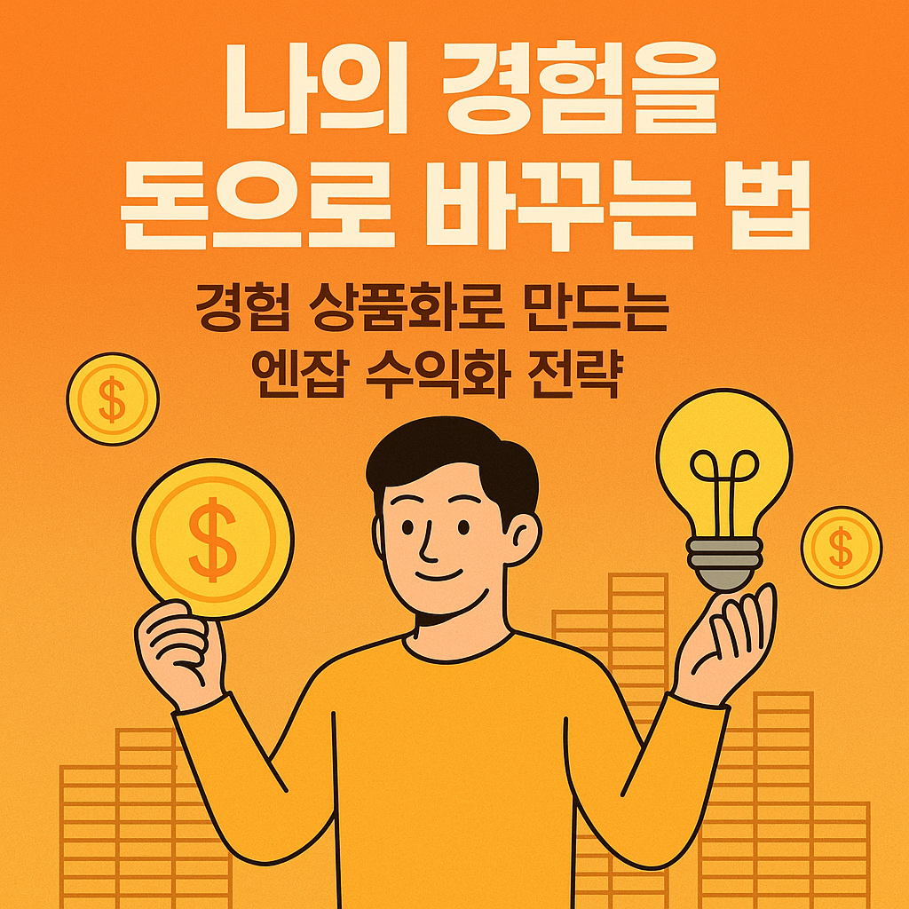 나의 경험을 돈으로 바꾸는 법, 경험 상품화로 만드는 엔잡(N잡) 수익화 전략