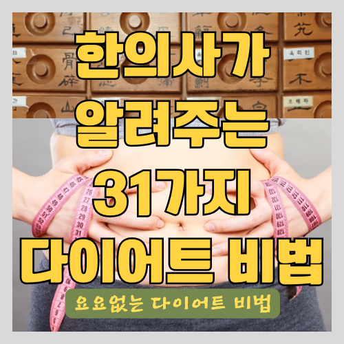 한의사가 알려주는 살빼는 법(다이어트 비법) 31가지 썸네일