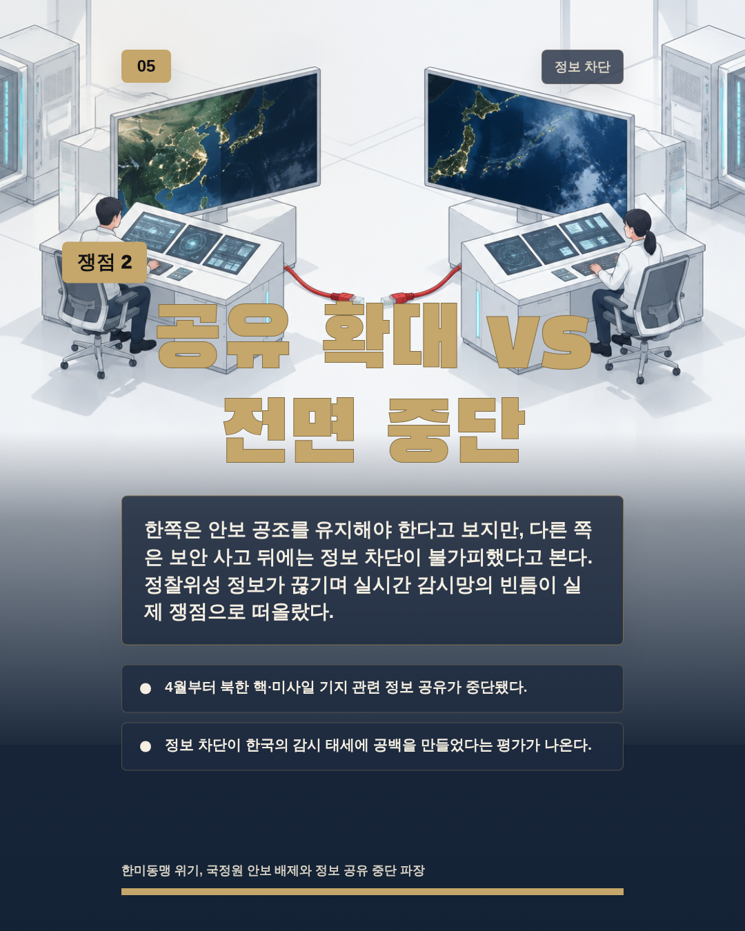 공유 확대 vs 전면 중단