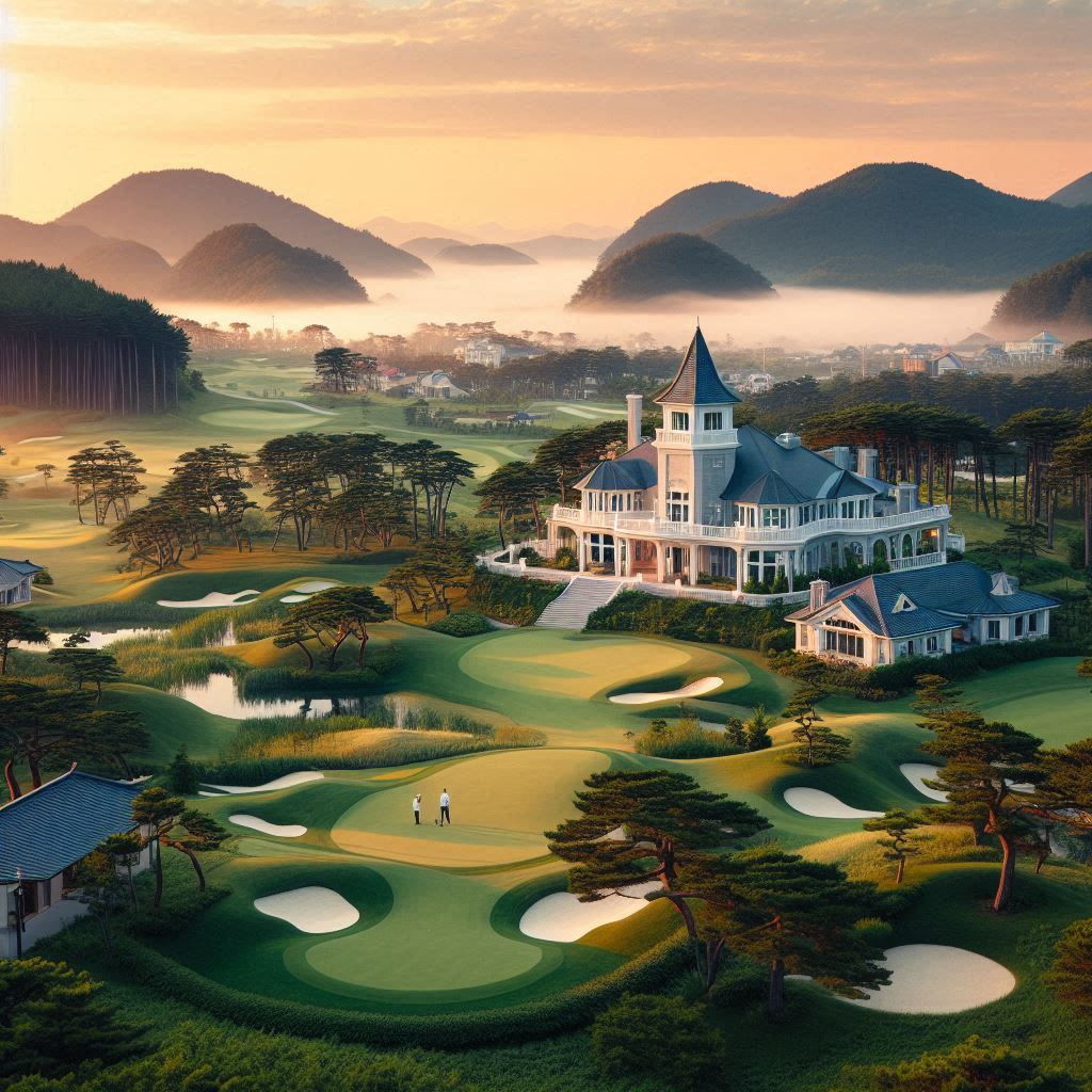 강릉 유산골프랜드 배경