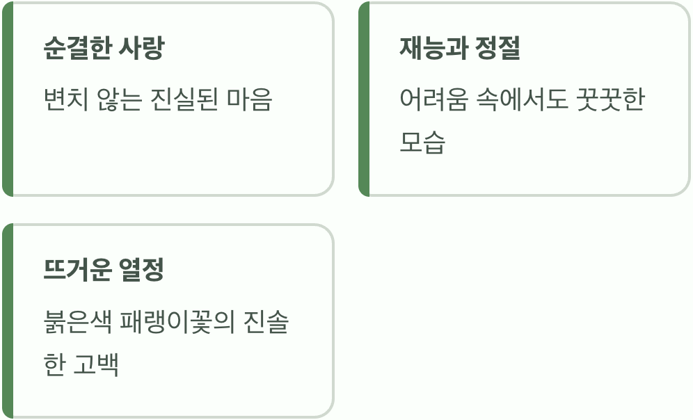 순수한 사랑과 뜨거운 열정