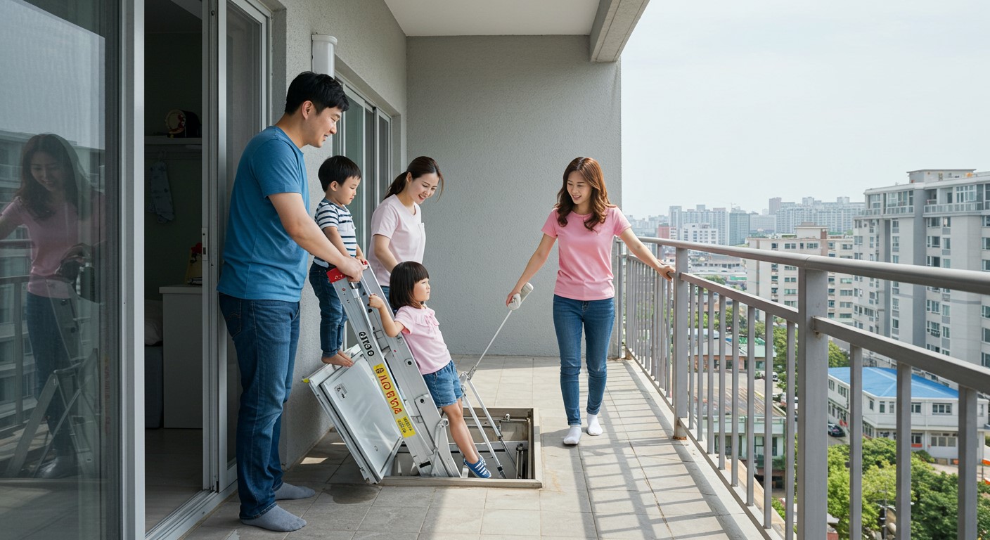 하향식 피난구란? 설치대상, 법규, 면적 기준까지 한눈에 보기 ppt