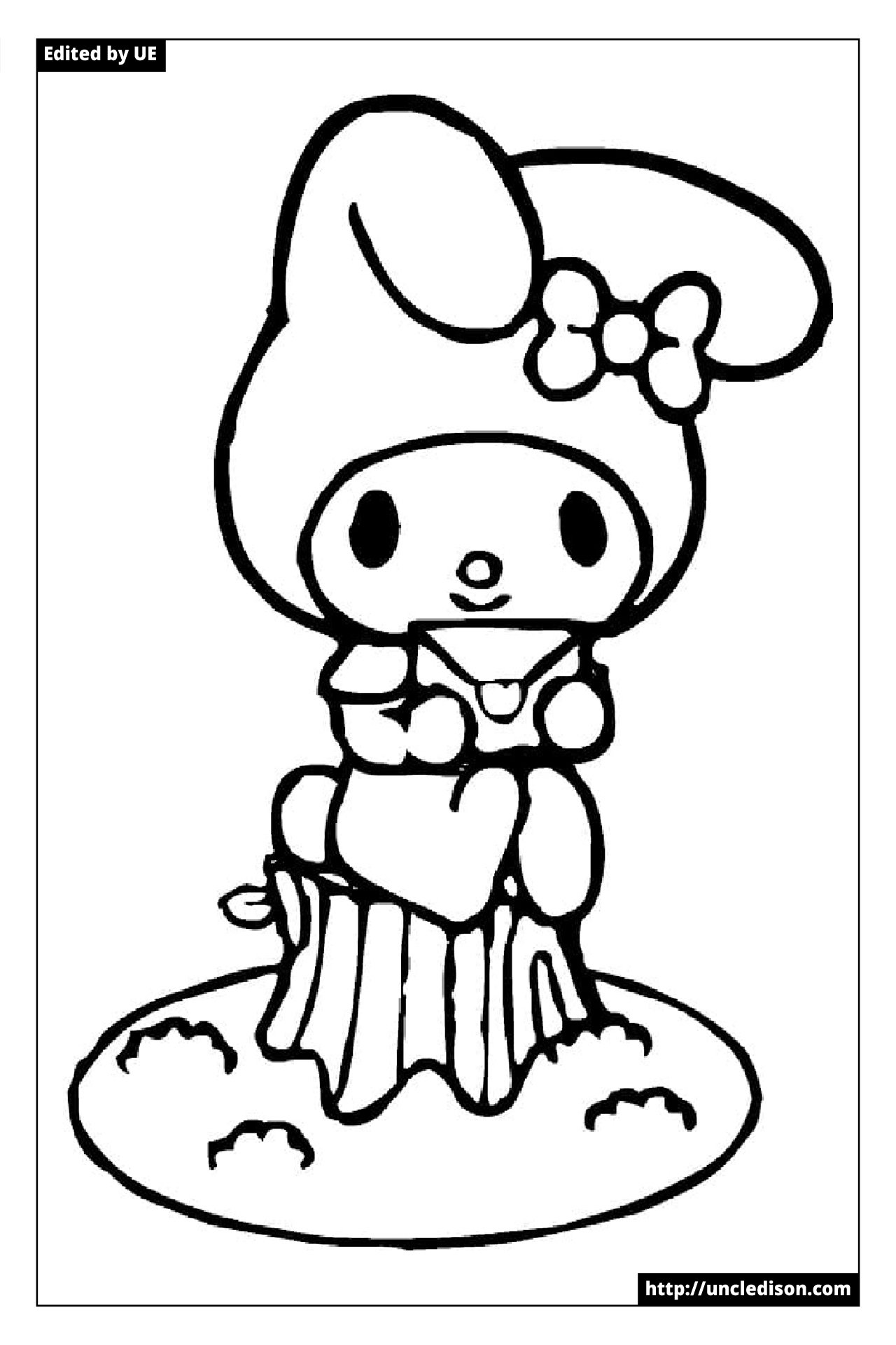 마이멜로디 색칠공부 도안