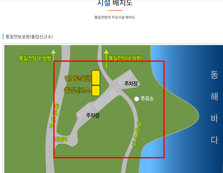 고성 통일전망대 출입절차