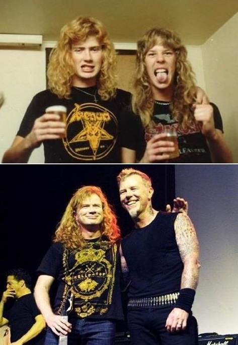 메탈리카와 메가데쓰의 리더들