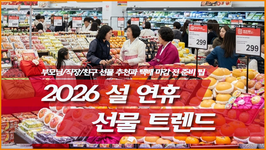 2026 설 선물 추천 부모님 직장 거래처 가격대별 배송 마감