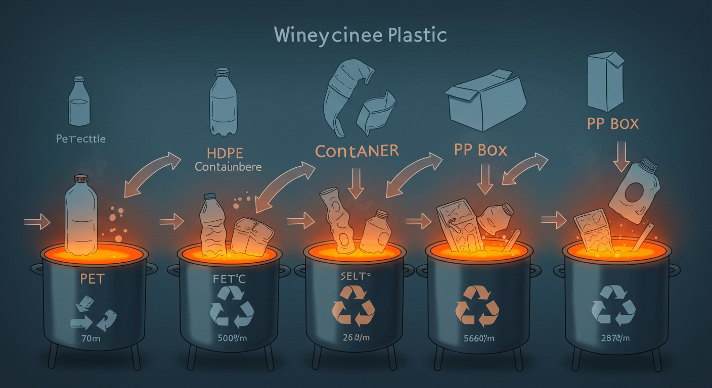 플라스틱 녹는점: 재활용과 종류에 따른 온도 차이