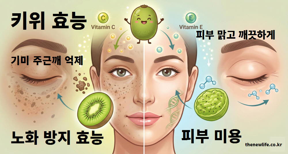 키위 효능 피부 미용 노화 방지
