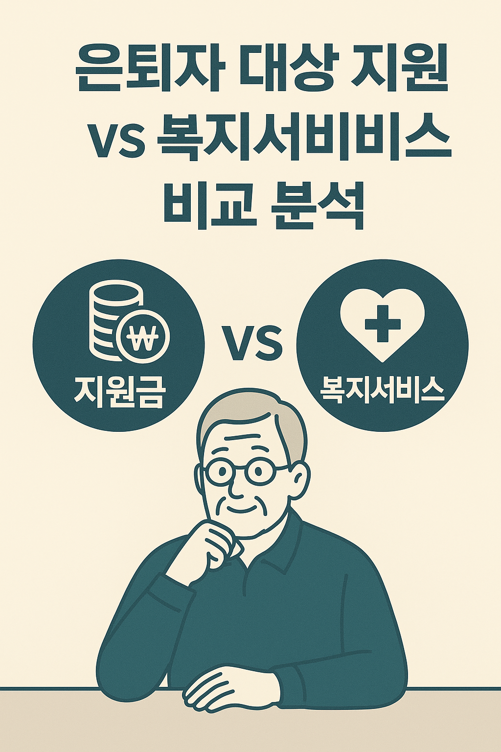 은퇴자 대상 지원금 vs 복지서비스 비교 분석 관련 이미지 사진