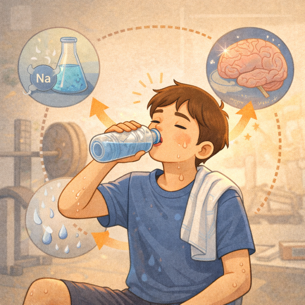 운동 후 물이 유난히 맛있게 느껴지는 이유