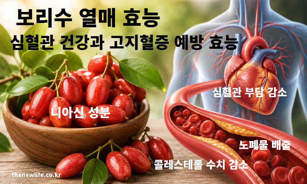 보리수 열매 효능 심혈관 건강 고지혈증 예방