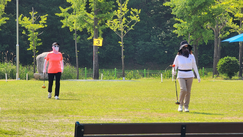 강원도 양구 한반도섬 파크골프장