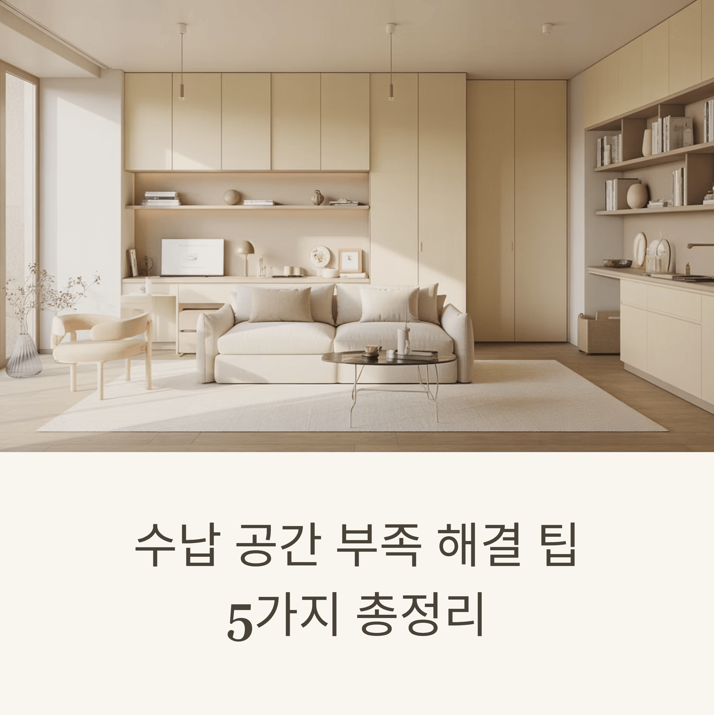 5가지 수납 공간 부족 해결 팁 총정리