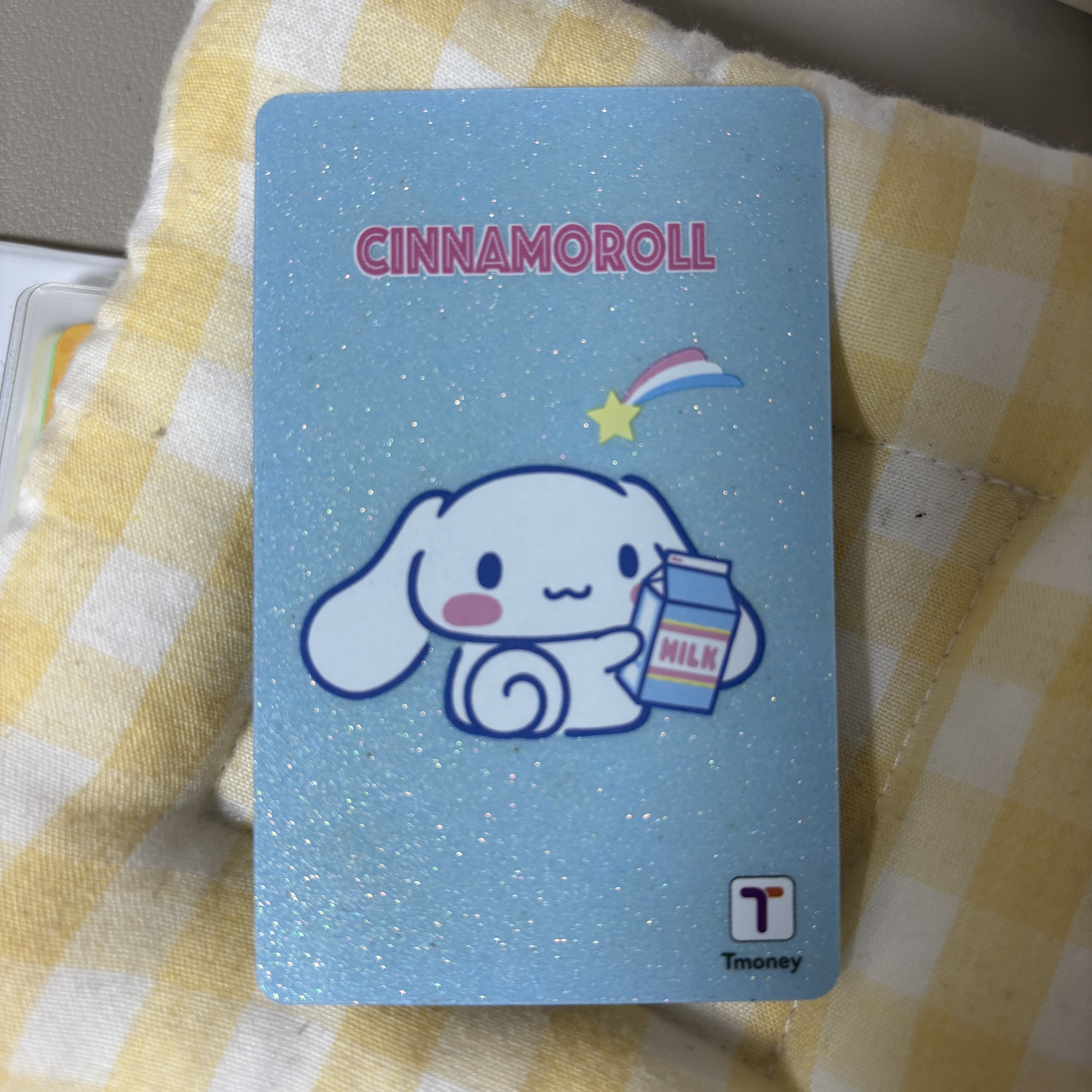 한국에서 구매 가능한 티머니 교통카드 예시