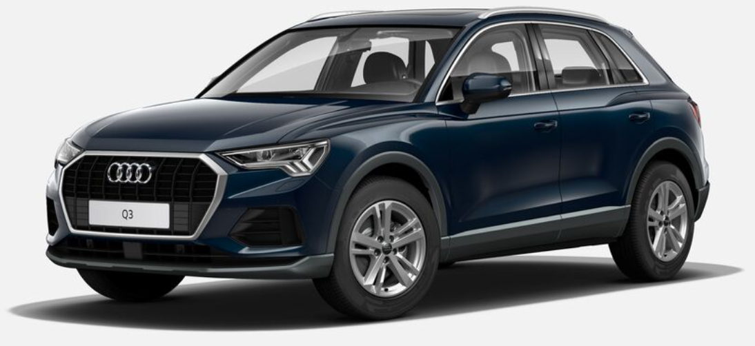 아우디 Q3 색상코드 - Cosmos Blue Metallic ( 색상코드 :  LX5E)