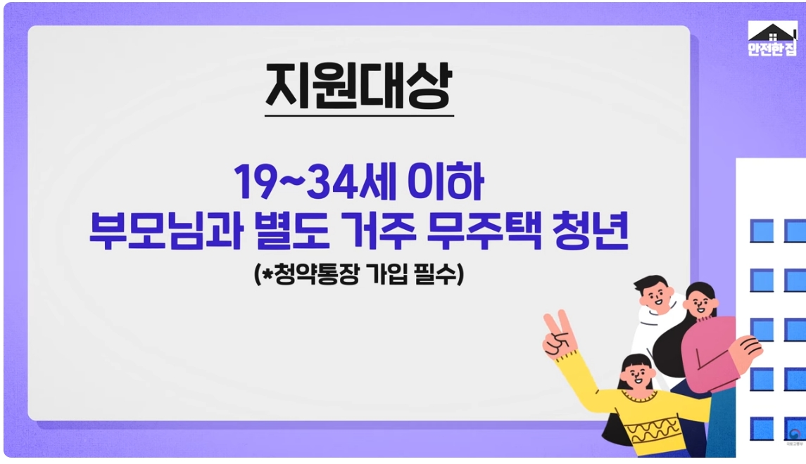 청년월세특별지원 자격요건